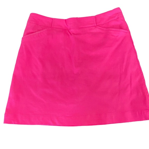 Nike Pants - Nike Golf Fit Dri Women Skort Size 2 Front Pocket 2 Zip Back Pockets Pink A Line